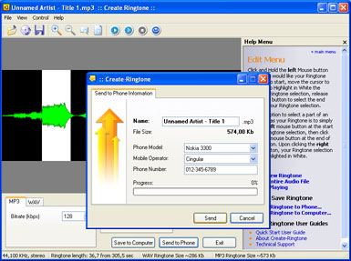 Create Ringtone Screenshot